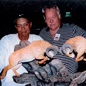 Lorenzo Ghiglieri with Tiger Woods